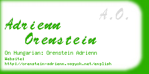 adrienn orenstein business card
